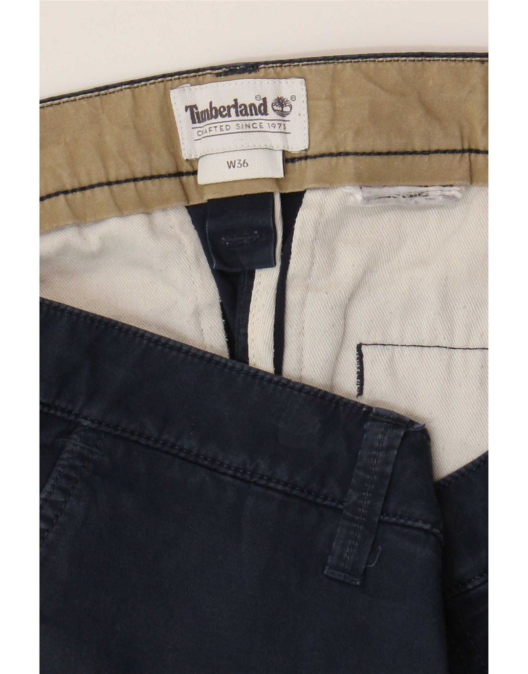 Timberland Mens Chino Shorts W36 Grande Azul Marinho