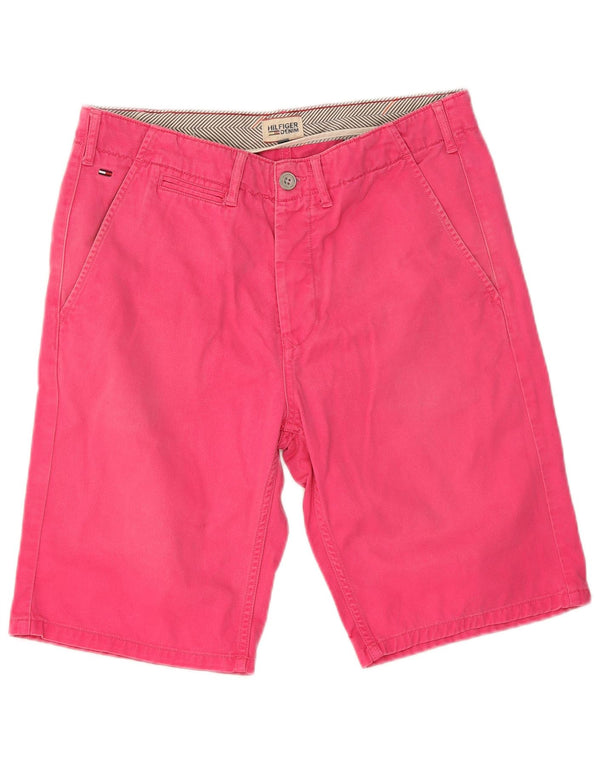 Tommy Hilfiger Mens Chino Shorts W30 Médio Algodão Rosa