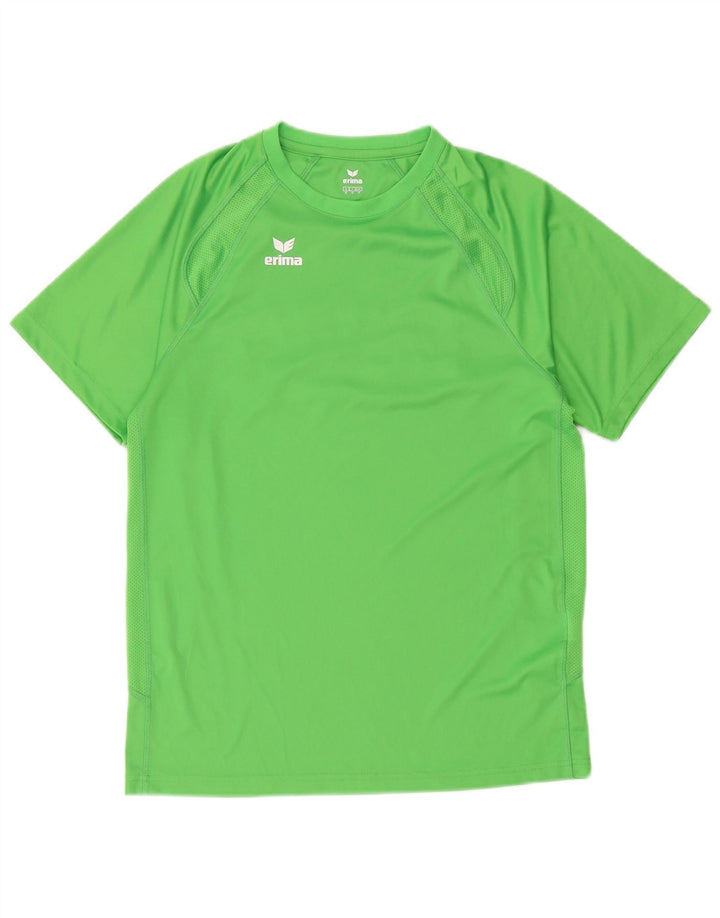 Camiseta masculina Erima com estampa gráfica verde médio poliéster