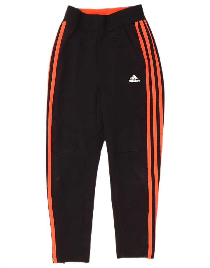 Calças de treino Adidas Boys Climalite 7-8 anos preto poliéster