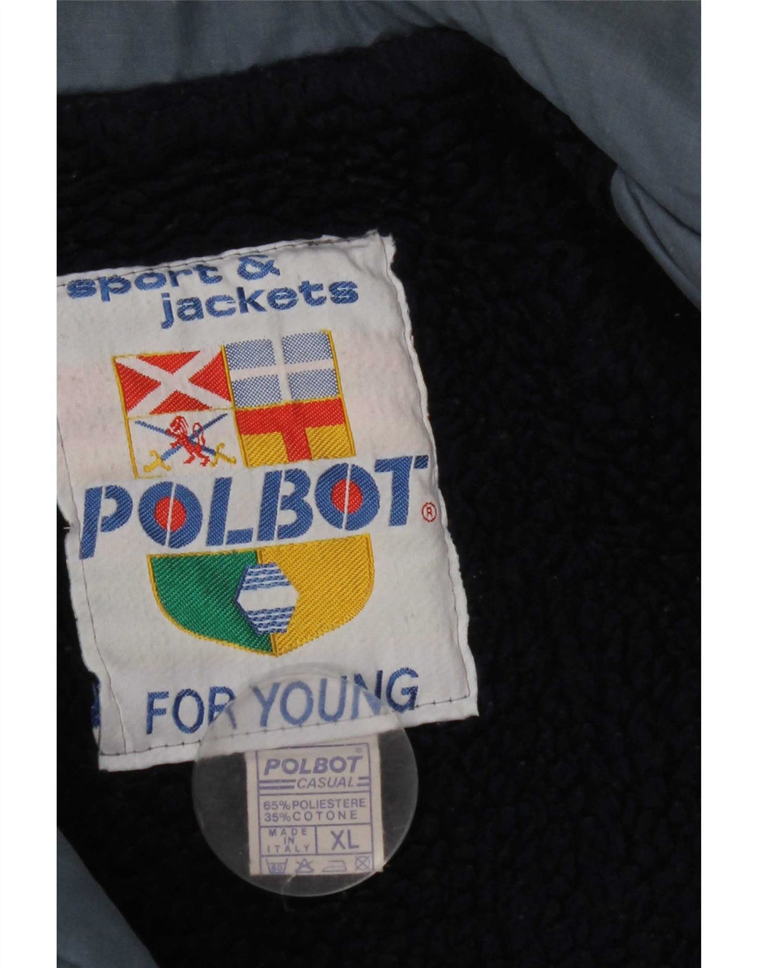 Jaqueta bomber masculina Polbot UK 42 XL poliéster azul