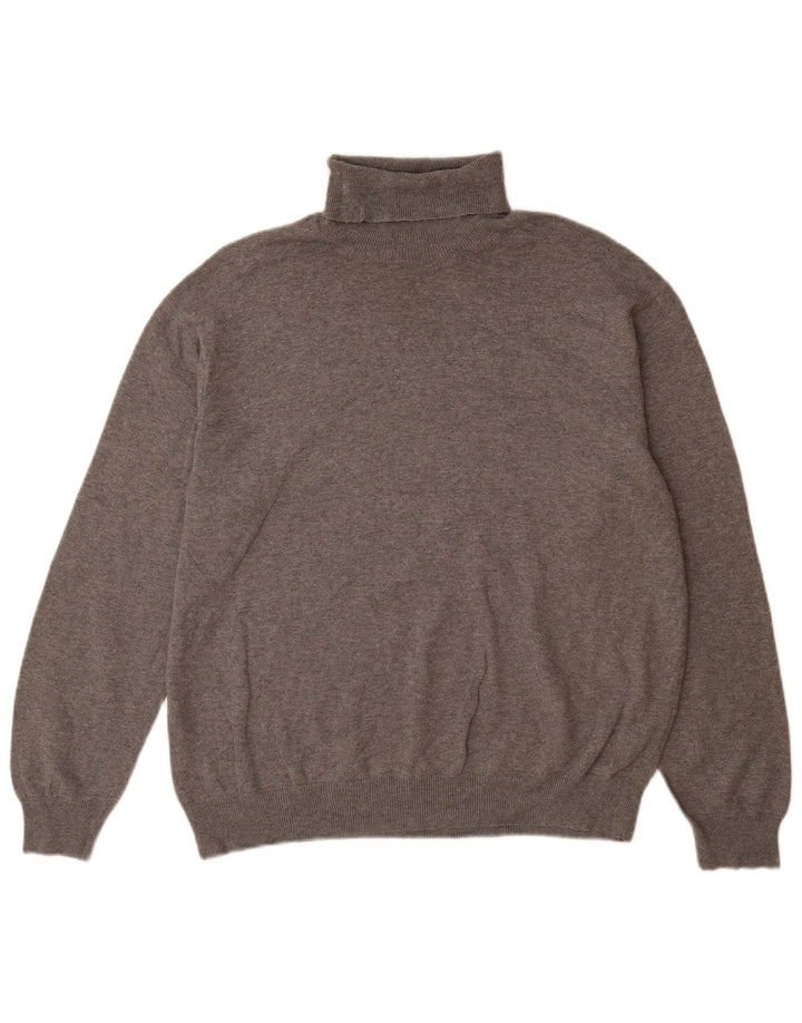 Suéter masculino Massimo Dutti com gola redonda cinza médio