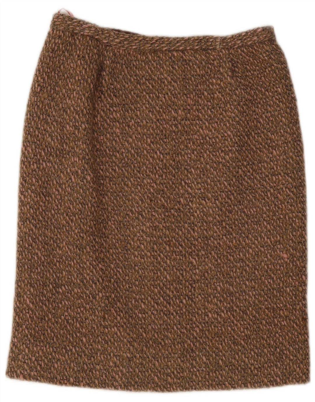 Saia lápis feminina vintage W30 marrom médio