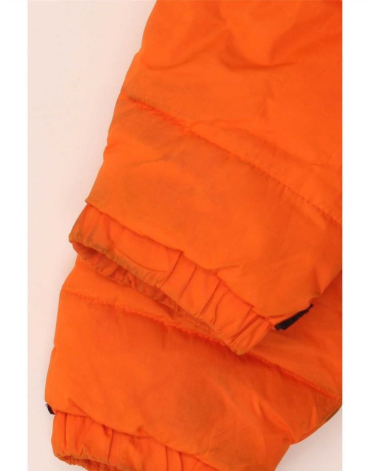 Jaqueta acolchoada gráfica North Sails Boys 13-14 anos laranja bloco colorido