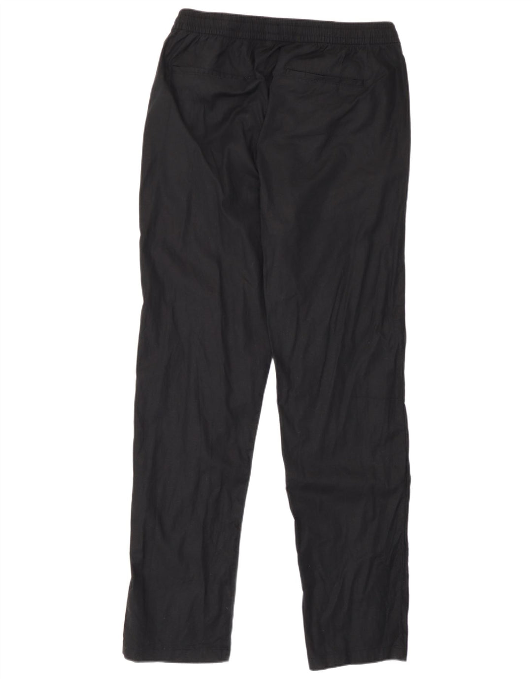 Calça chino reta masculina Marks & Spencer média W33 L31 linho preto