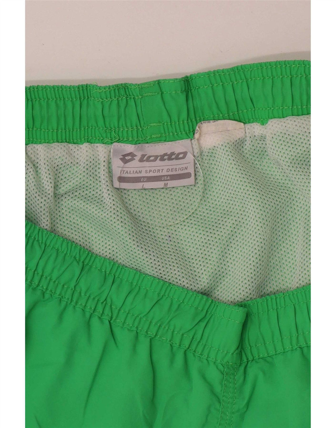 Shorts de natação masculino Lotto grande bloco colorido verde