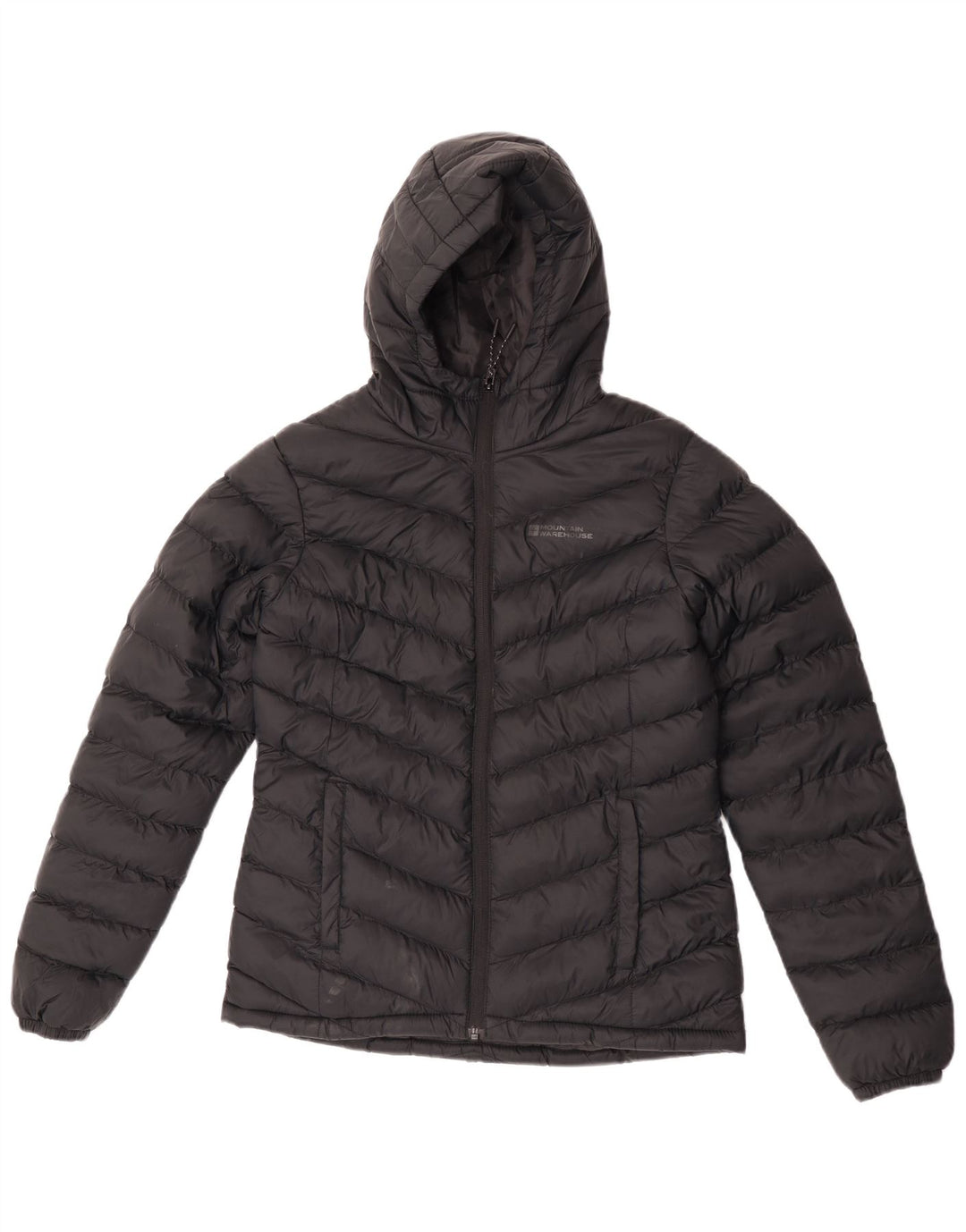 Jaqueta acolchoada com capuz feminina Mountain Warehouse UK 6 XS poliéster preto