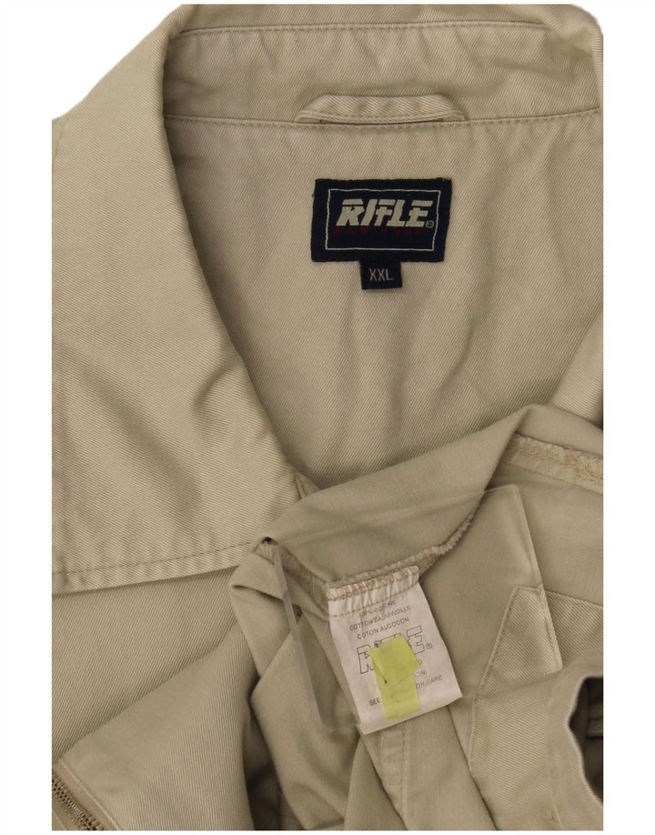 Jaqueta bomber masculina Rifle UK 44 2XL algodão verde