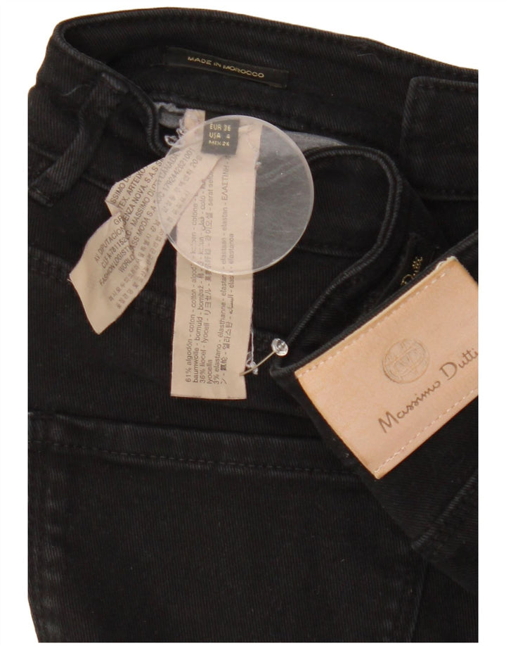 Jeans skinny feminino MASSIMO DUTTI EU 36 XS W26 L28 algodão preto