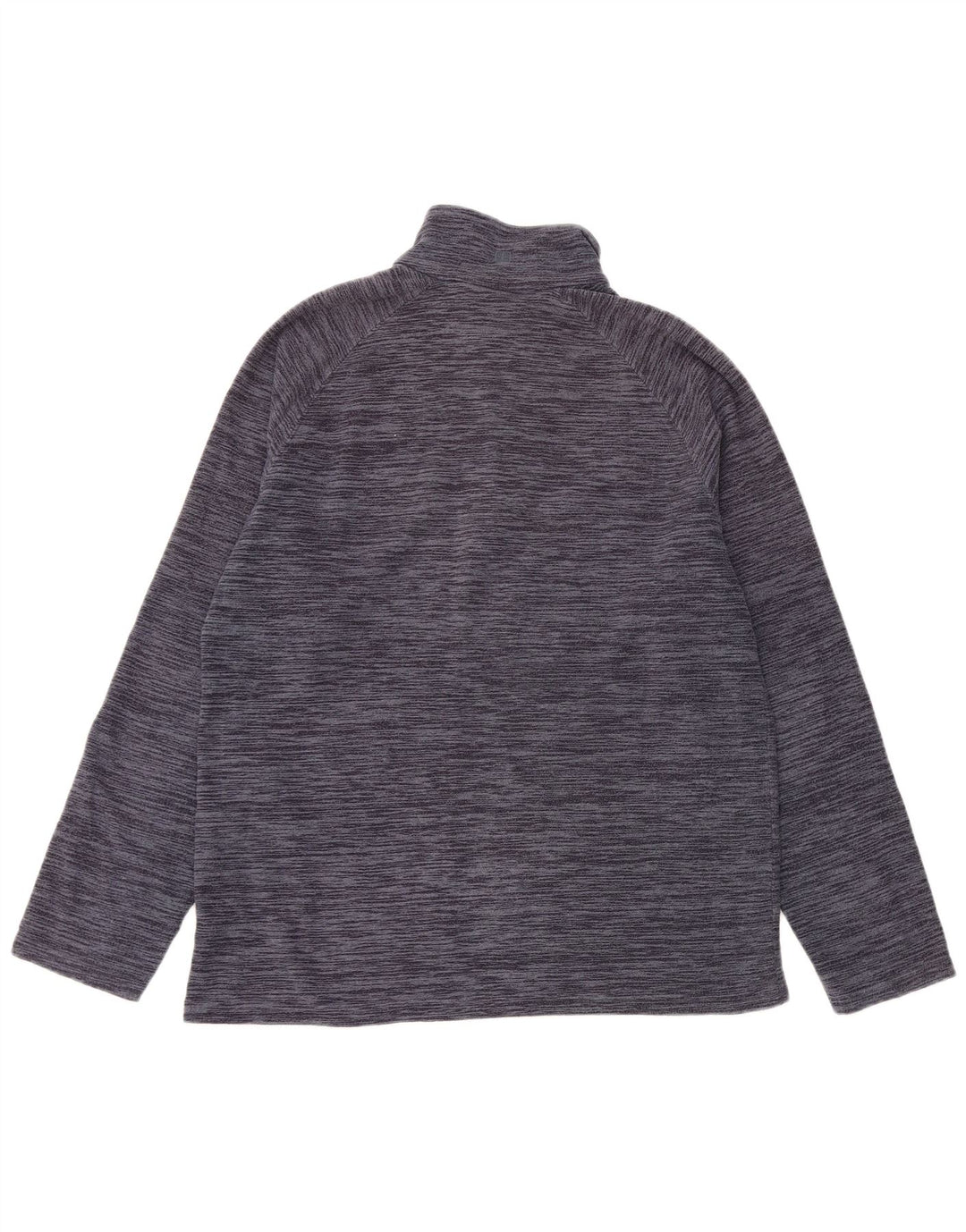 MOUNTAIN WAREHOUSE Suéter masculino de lã com zíper e gola média azul marinho salpicado