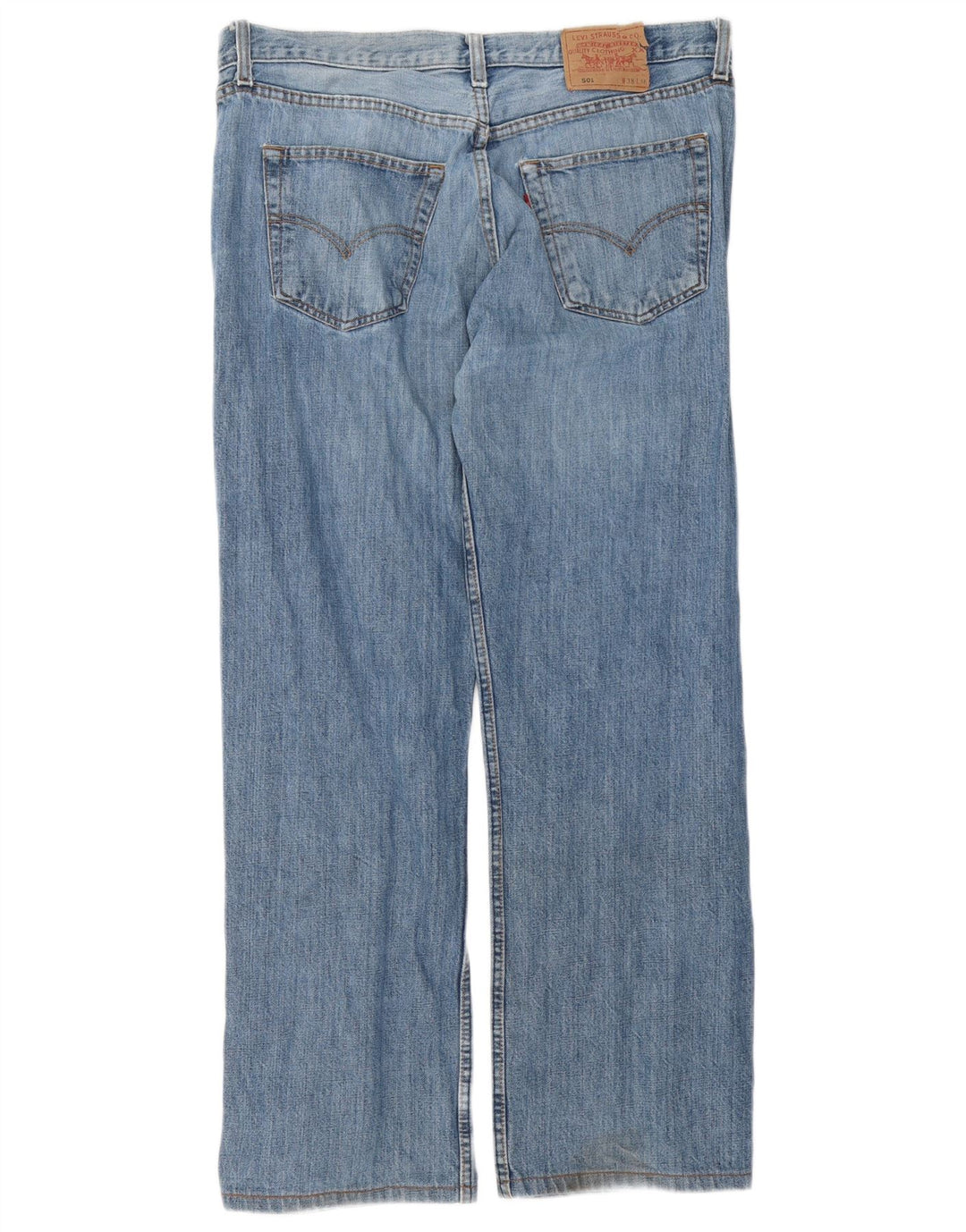 Levi's Masculino 501 Straight Jeans W38 L30 Azul Algodão