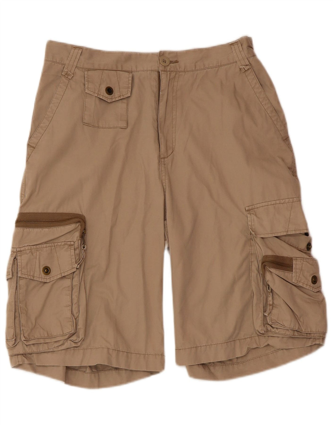Celio Mens Cargo Shorts W38 XL Algodão Bege