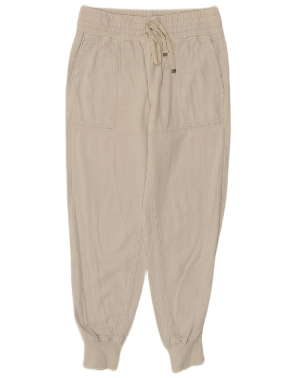 Zara Calça jogger feminina casual XS W24 L26 branco