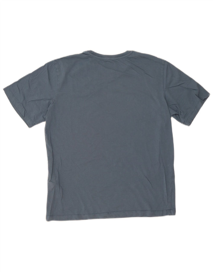 Camiseta masculina Jack & Jones Top médio algodão azul