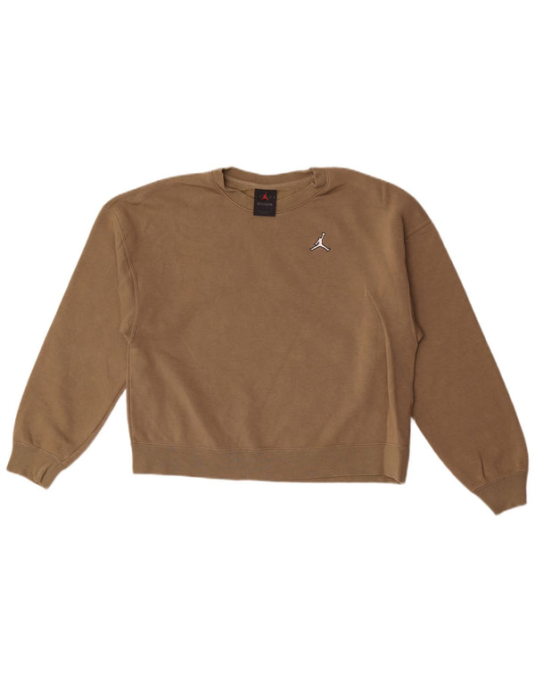 Jordan Mens Loose Fit Moletom Jumper XS Algodão Cáqui