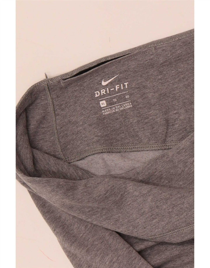 Leggings Nike Dri Fit Graphic para mulher UK 18 XL Cinzento