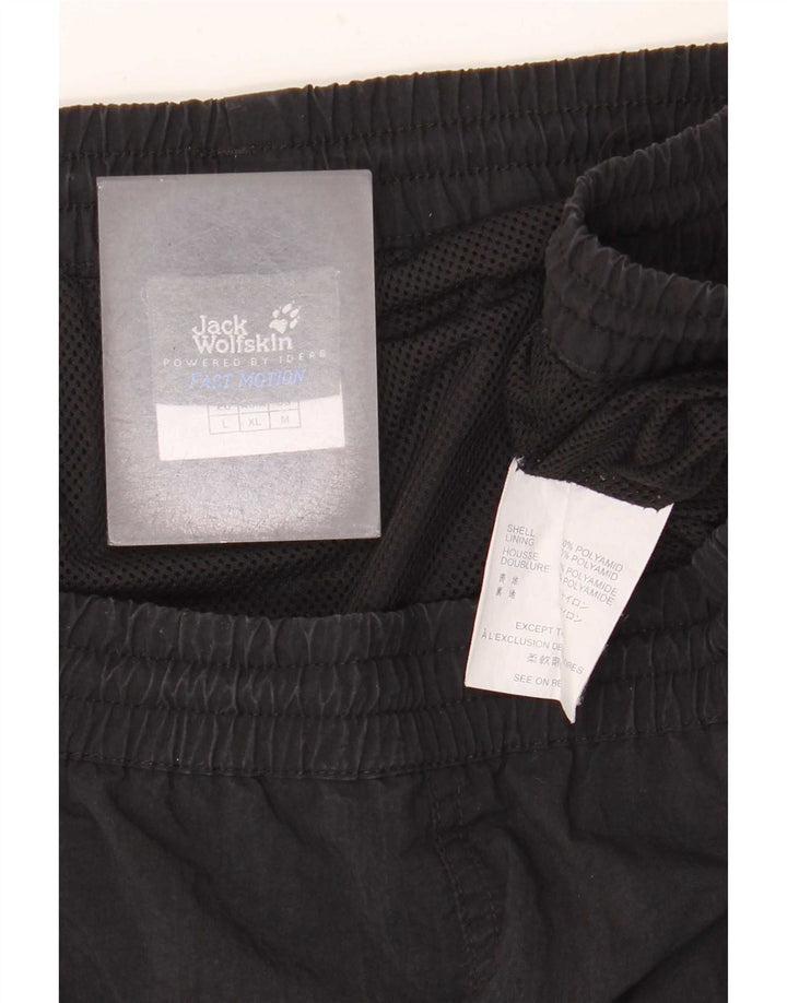 Shorts de natação masculino Cargo Jack Wolfskin grande poliamida preta colorida