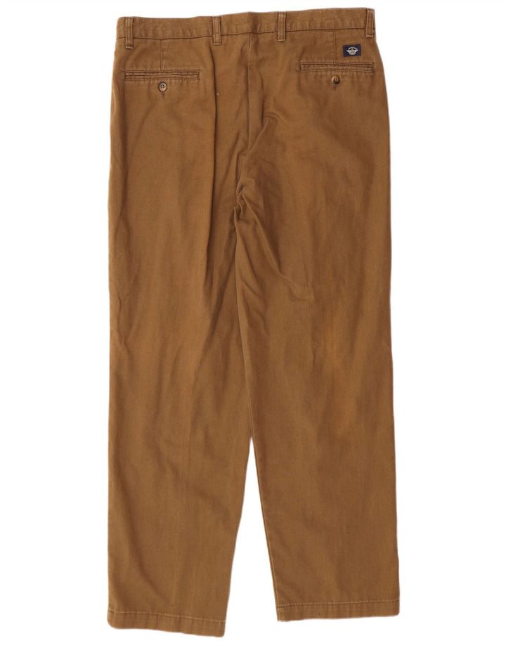 Calça Chino Masculina Dockers Cáqui Pegged W38 L32 Algodão Bege Clássico