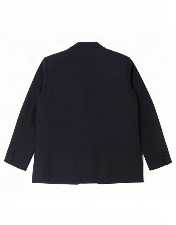 Marks & Spencer Womens Blazer Jacket UK 14 Large Navy Blue Polyester