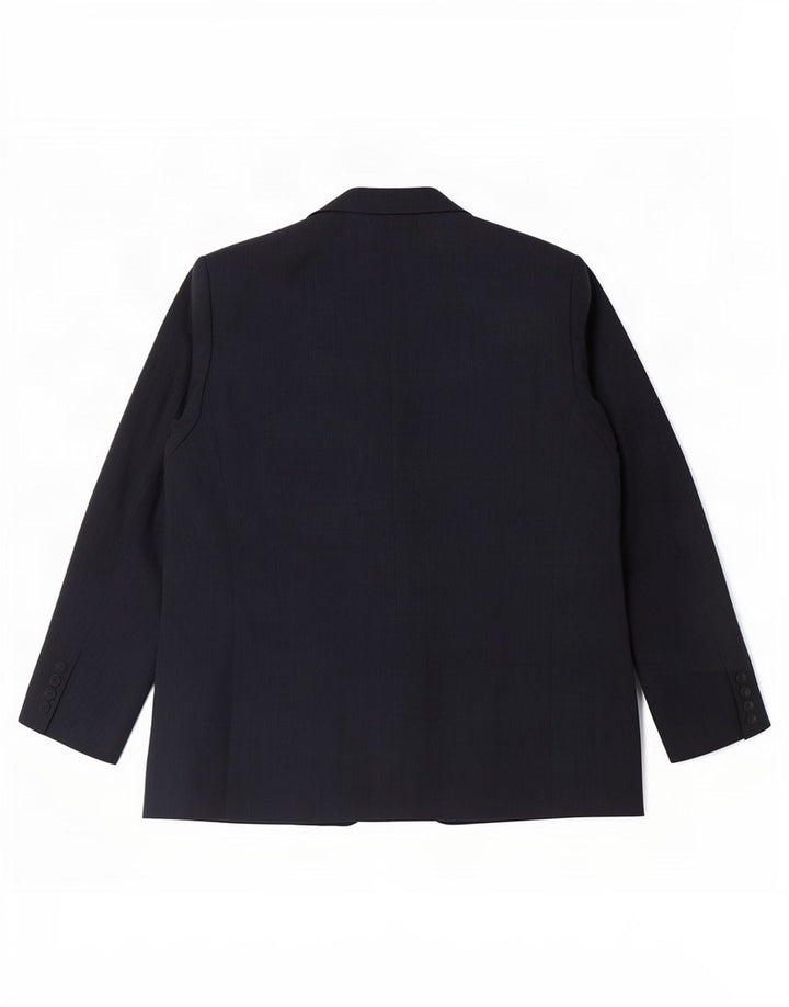 Jaqueta Blazer Feminina Marks & Spencer Reino Unido 14 Grande Azul Marinho Poliéster