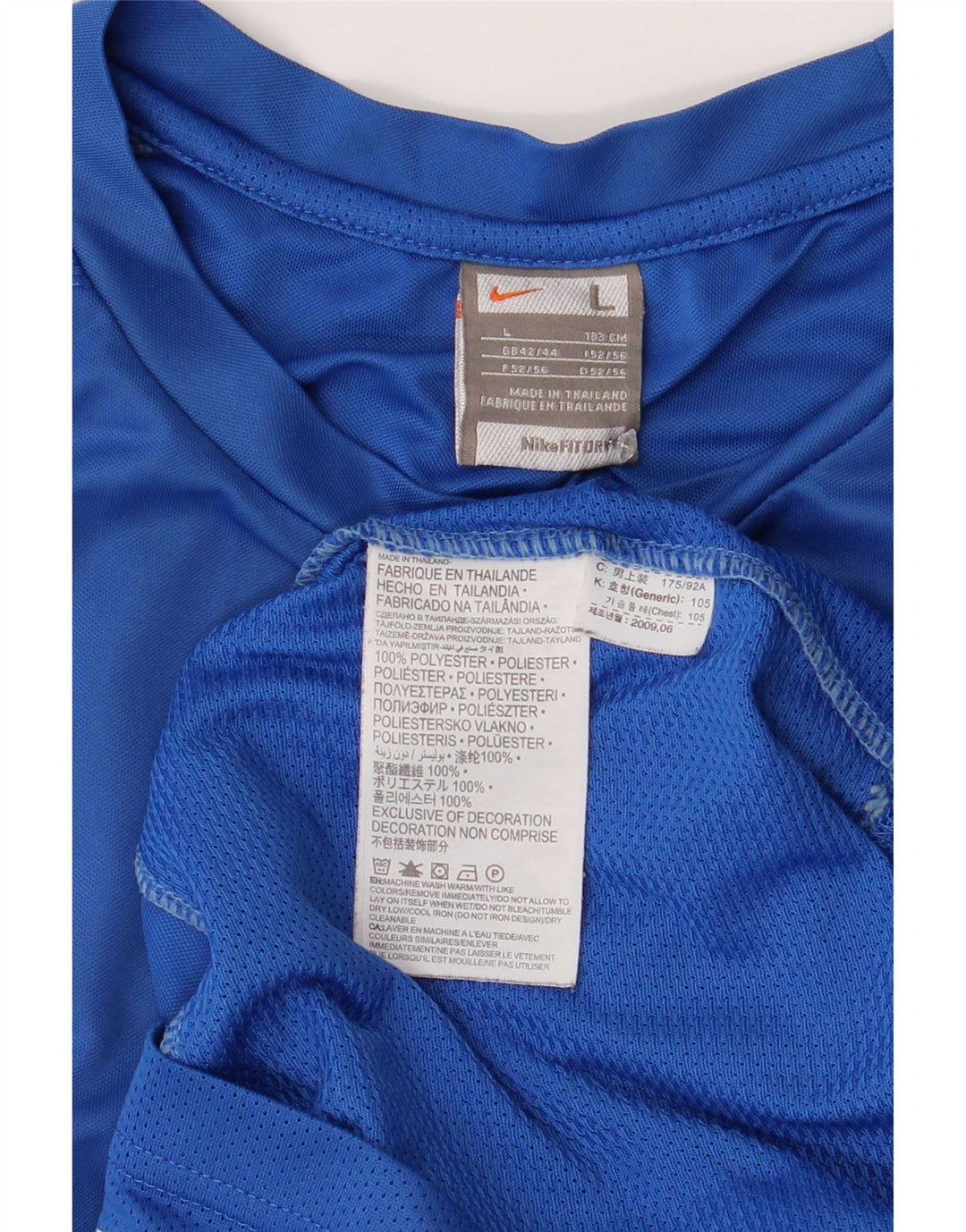 Camiseta Nike Masculina Graphic Top UK 42/44 Grande Azul Poliéster