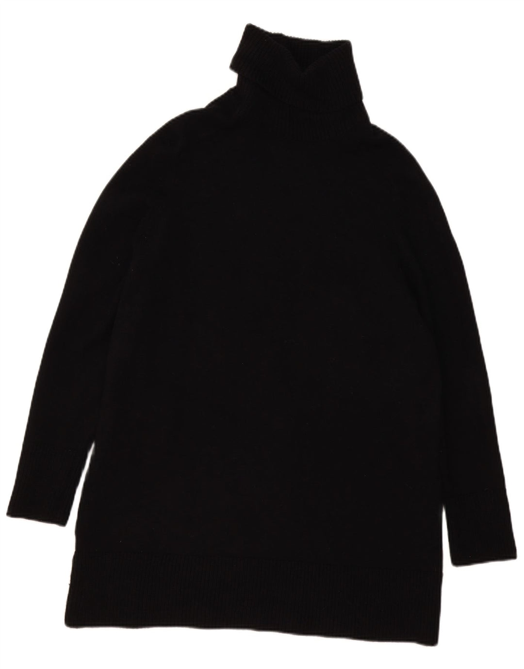 Zara suéter feminino oversized com gola redonda Reino Unido 10 pequeno preto viscose