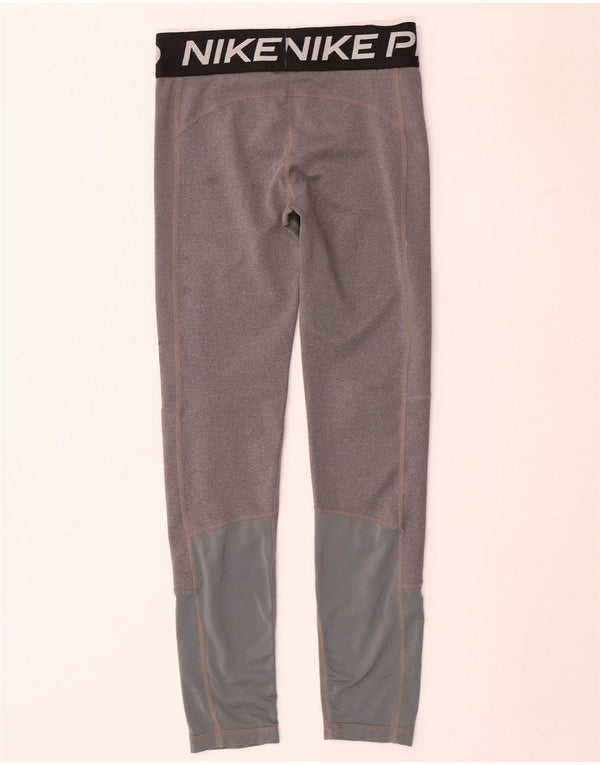 Leggings Nike Dri Fit Graphic para meninas 12-13 anos grande cinza colorblock