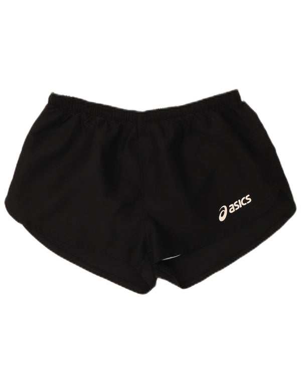 Shorts esportivos femininos Asics UK 14 grande poliéster preto