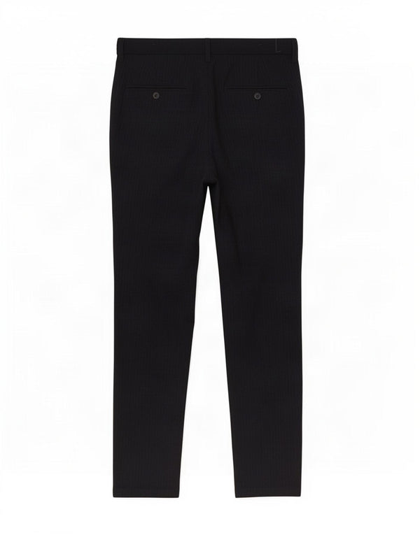 Zara Mens Tapered Suit Trousers Medium W31 L29 Navy Blue Pinstripe