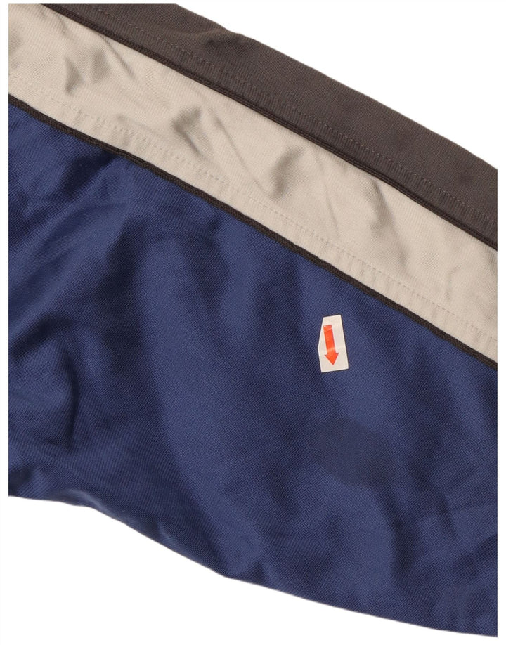 Jaqueta Kappa Boys Treino Top 9-10 Anos Grande Azul Colorblock Poliéster