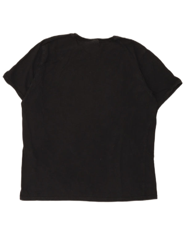 Camiseta feminina Pierre Cardin UK 16 grande algodão preto