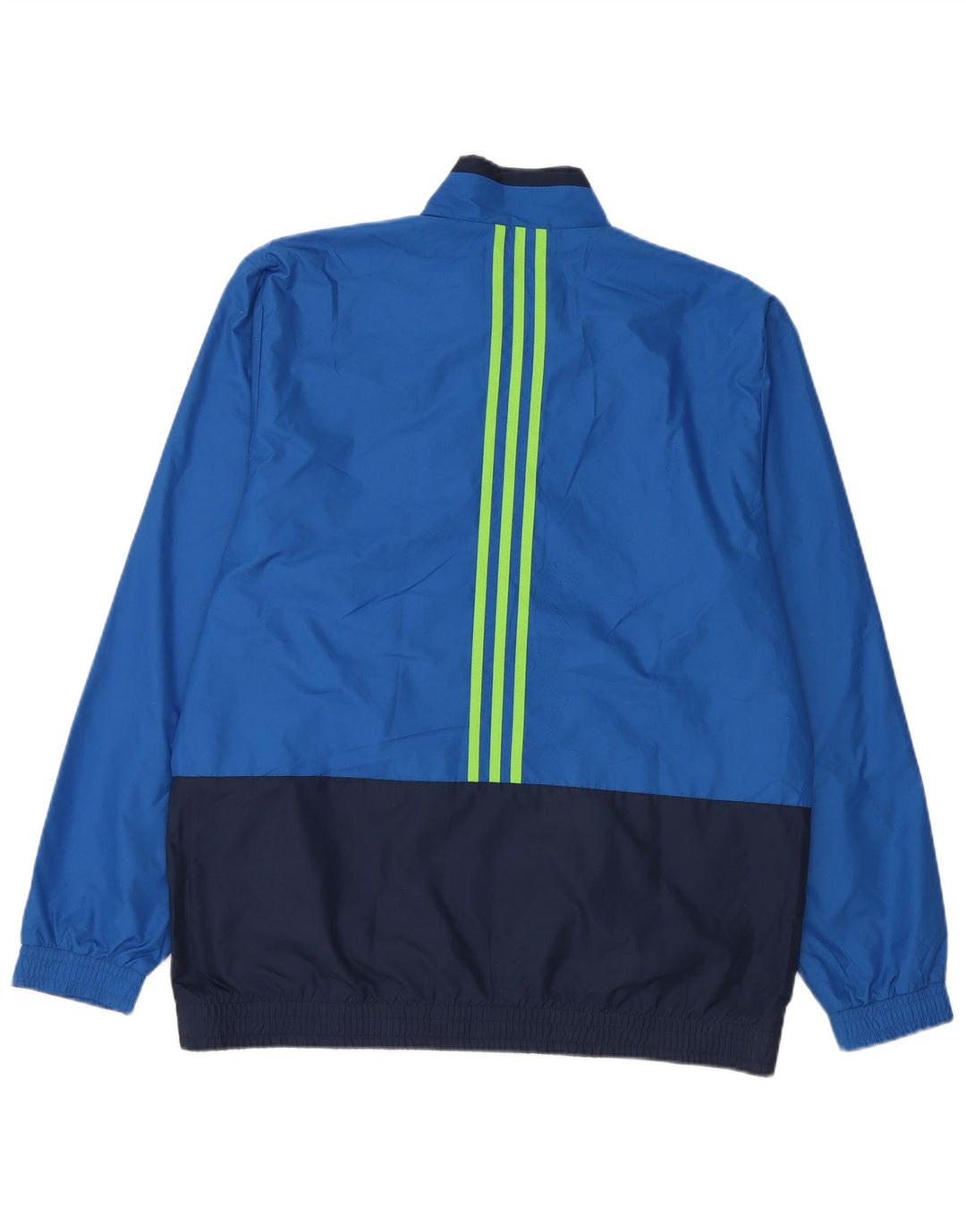Adidas Mens Tracksuit Top Jacket UK 42/44 Grande Azul Colorblock Poliéster