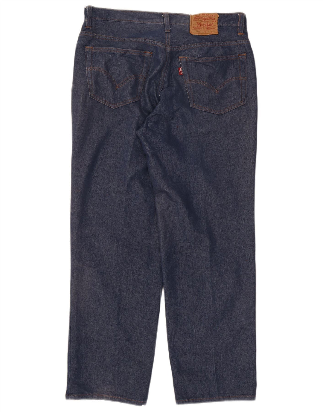 Calça jeans feminina Levi's 501 Straight W30 L28 azul marinho