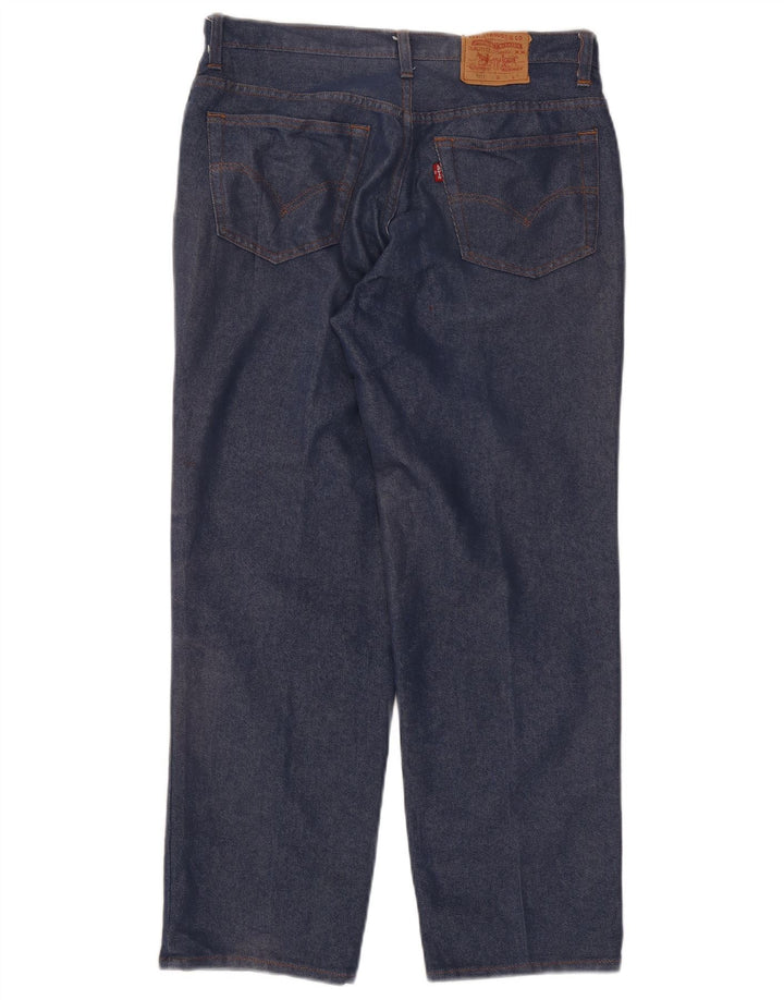 Calça jeans feminina Levi's 501 Straight W30 L28 azul marinho