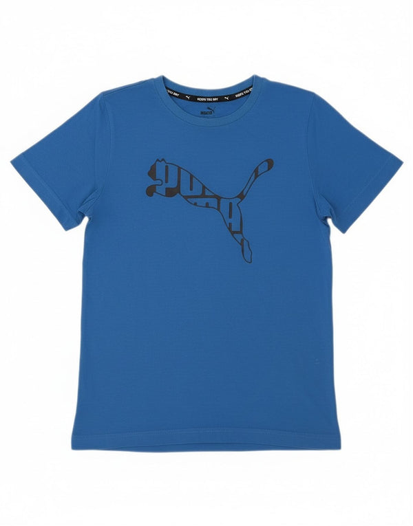 Camiseta Puma Boys Graphic Top 11-12 Anos Azul