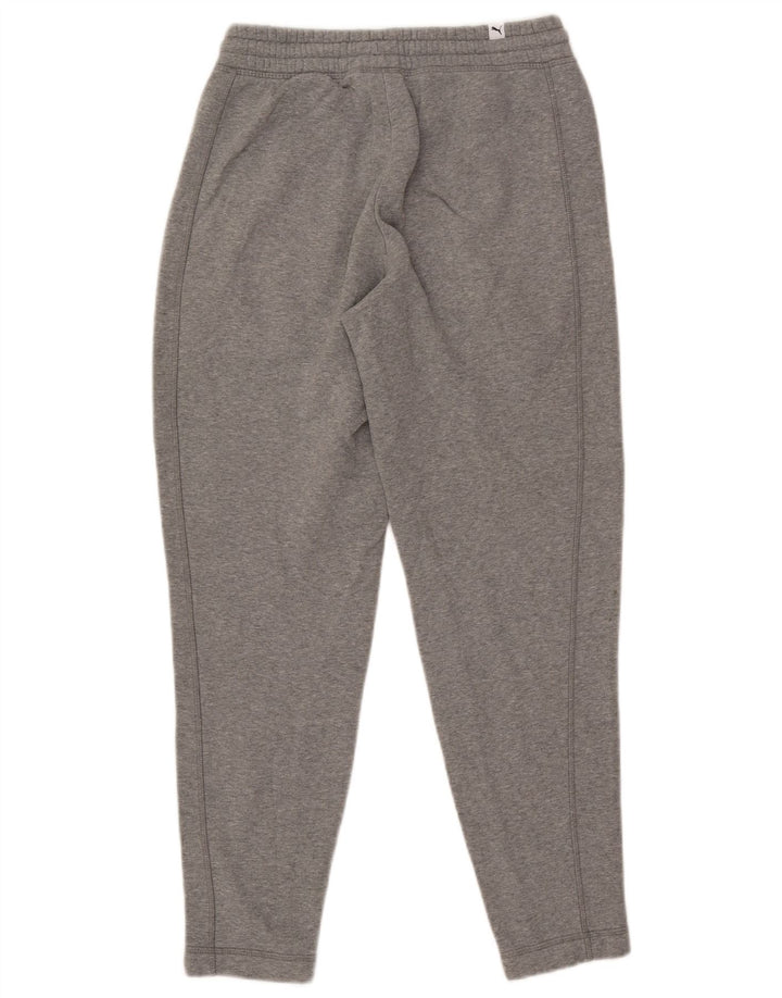Calça de treino masculina PUMA pequena cinza algodão