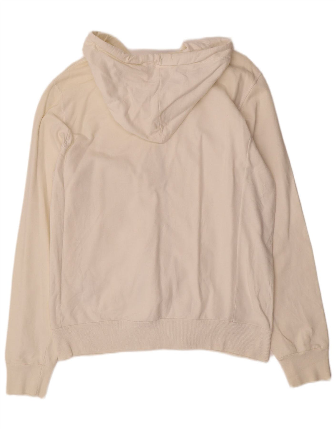 Wrangler Suéter masculino com capuz e zíper médio algodão branco