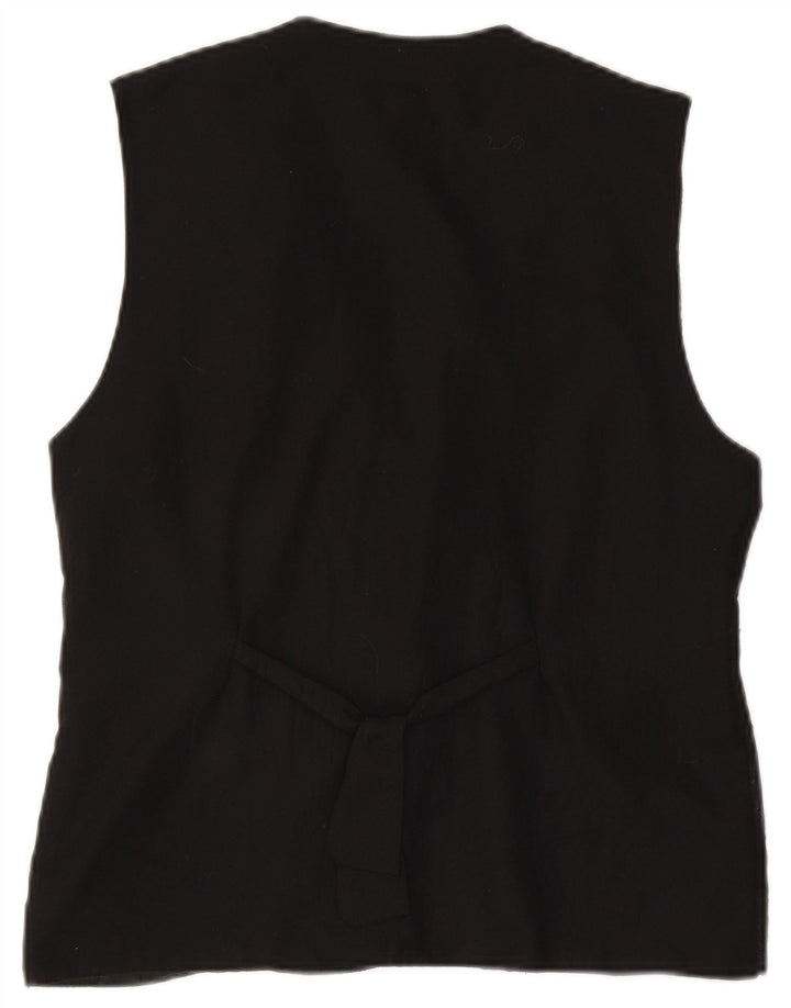 Colete feminino ACCORDO UK 14 médio preto patchwork