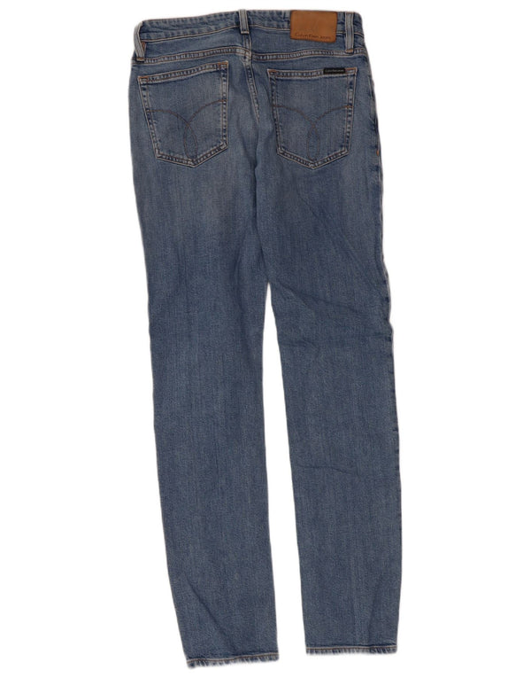 Calvin Klein Masculino Slim Jeans W30 L32 Azul Algodão