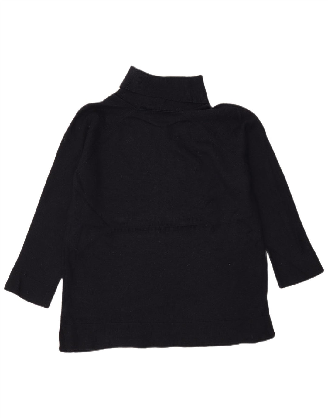 Suéter feminino Marks & Spencer com gola redonda Reino Unido 16 grande azul marinho