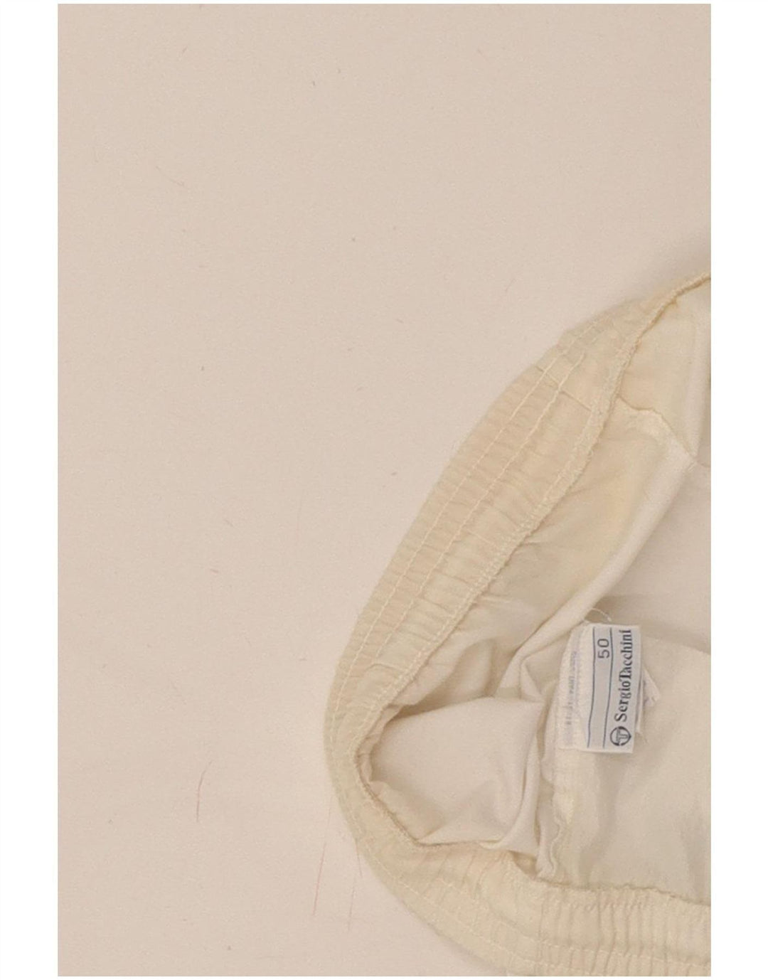 Sergio Tacchini Mens Graphic Sport Shorts EU 50 Médio Poliéster Branco
