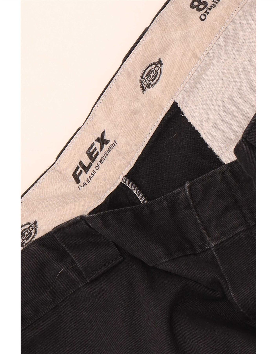 Calças Chino retas masculinas Dickies W34 L29 pretas