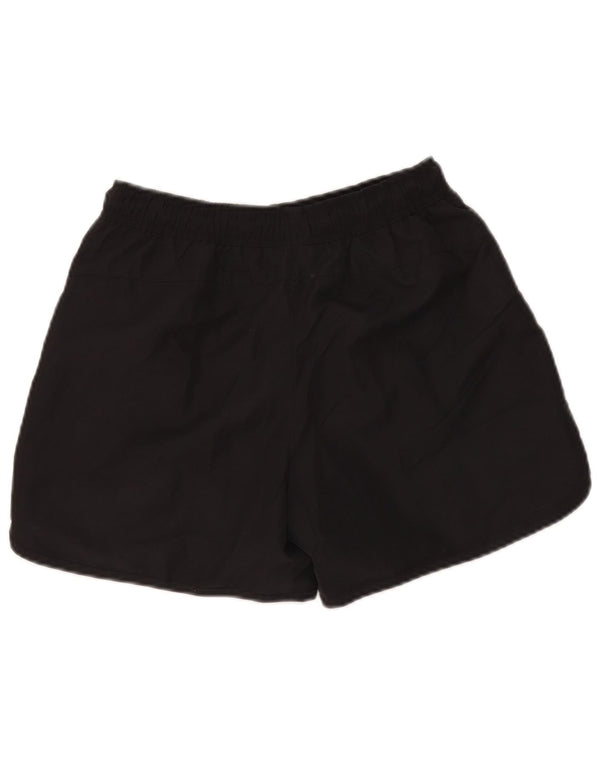Shorts esportivos gráficos masculinos Reebok pequeno poliéster preto