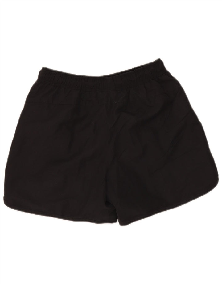 Shorts esportivos gráficos masculinos Reebok pequeno poliéster preto