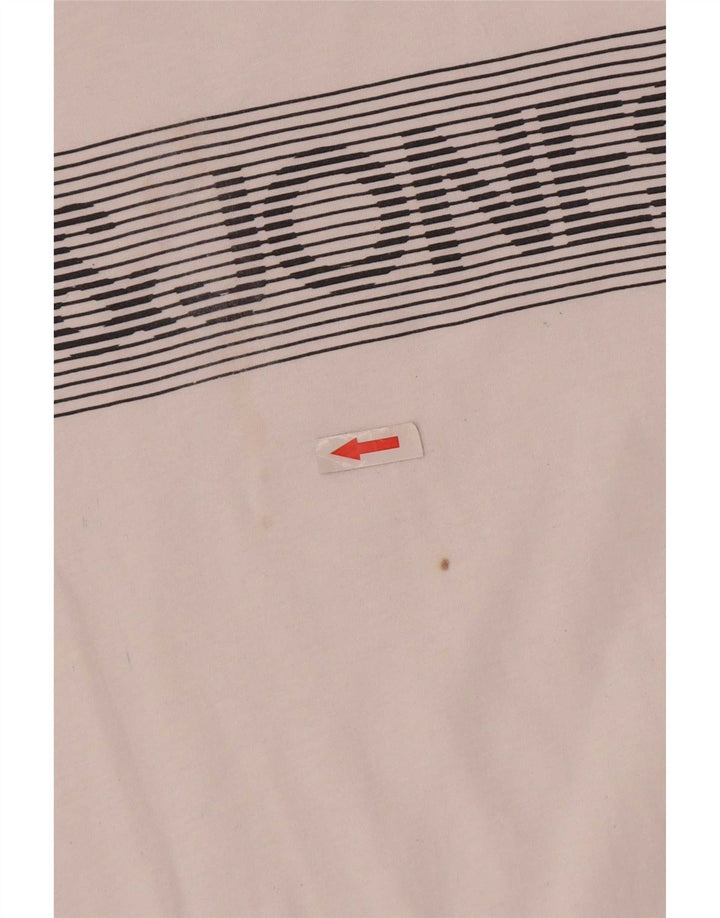 Camiseta gráfica masculina Jack & Jones Top médio algodão branco
