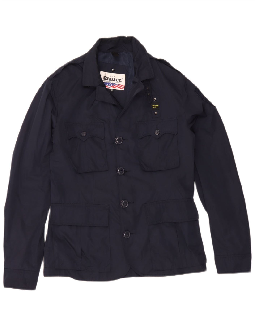 Jaqueta militar masculina Blauer UK 38 azul marinho médio