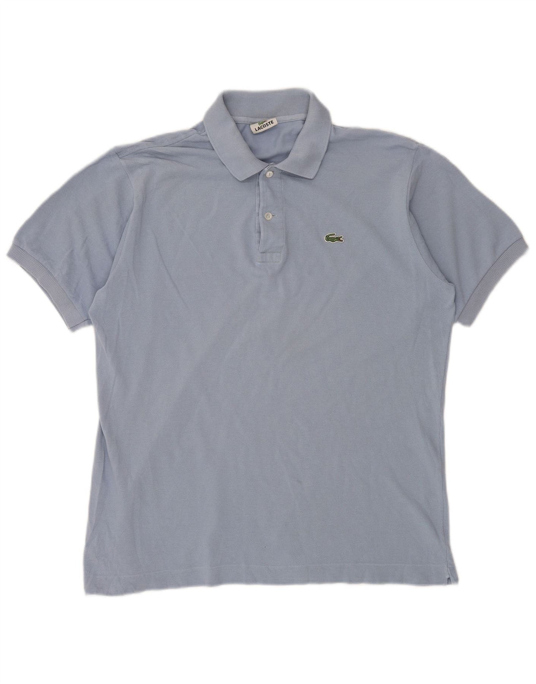 Camisa polo masculina Lacoste tamanho 5 grande algodão azul