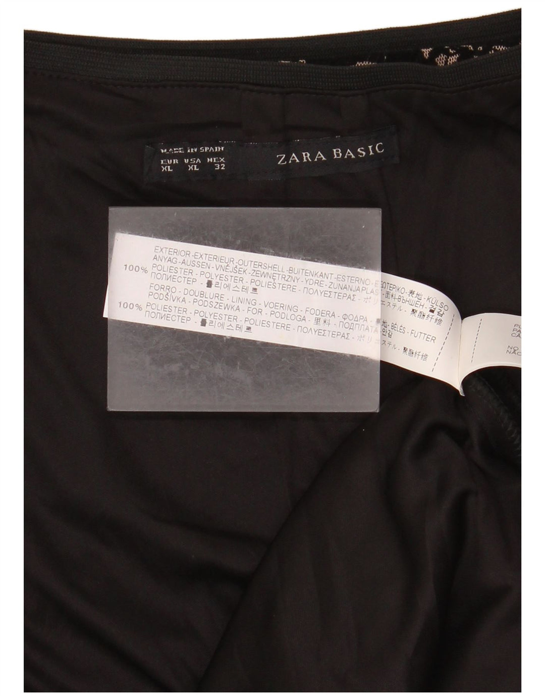 Zara Saia Midi Feminina XS W30 Preto Floral Poliéster