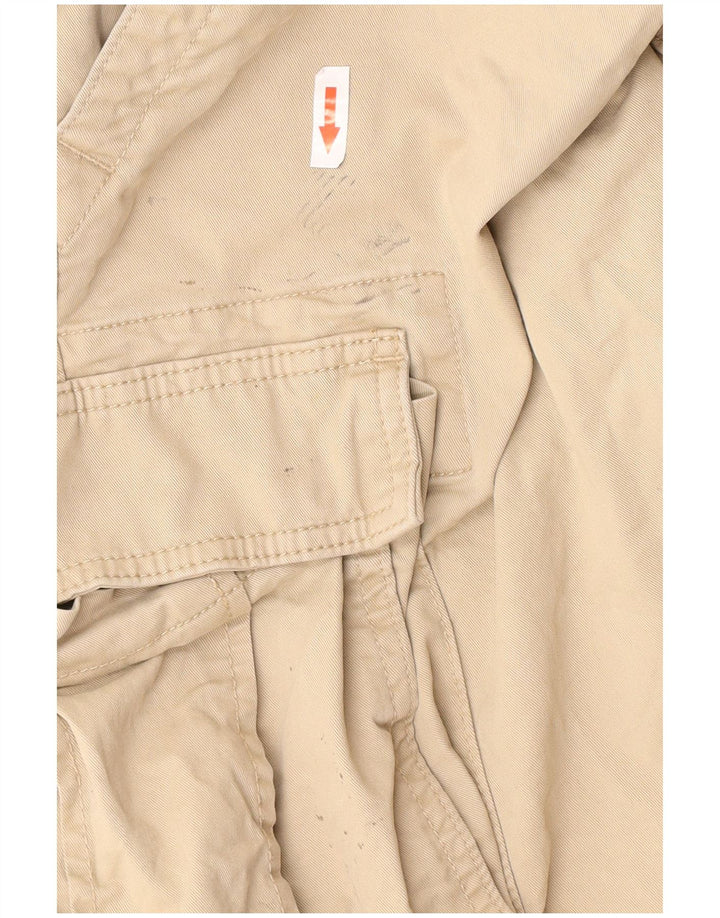 Shorts cargo masculino Gap W36 grande algodão bege