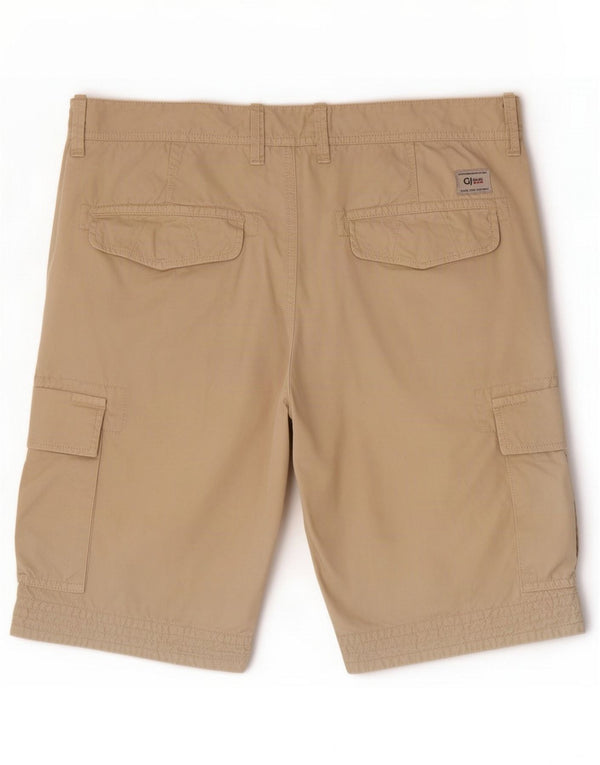 Gaudi Mens Regular Cargo Shorts Médio W31 Algodão Bege